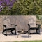 Flash Furniture Black Adirondack Rockers - Cream Cushions, 2PK 2-JJ-C14705-CSNCR-BK-GG - alternate 1